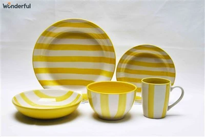 Yellow Tableware Set Colorful Cutlery Yellow Tableware Set Colorful Cutlery